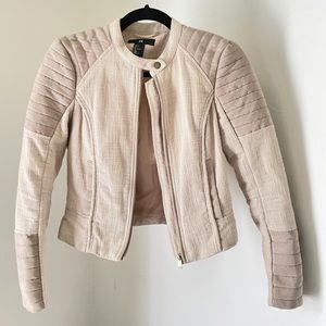 H&M cream colored jacket.